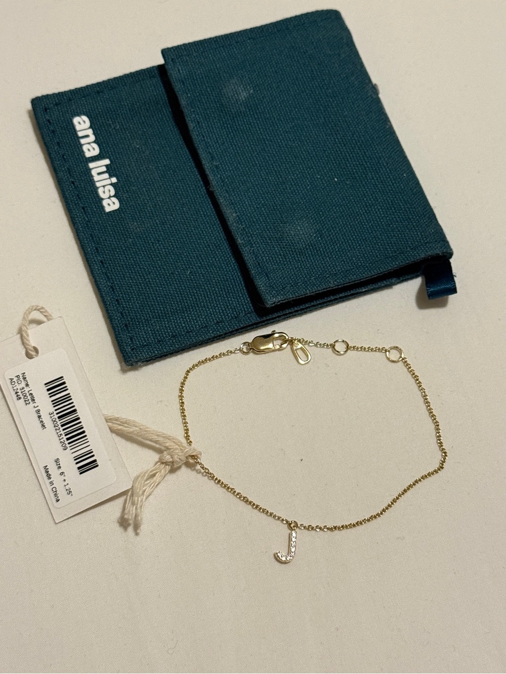 Ana Luisa Letter Initial J Bracelet